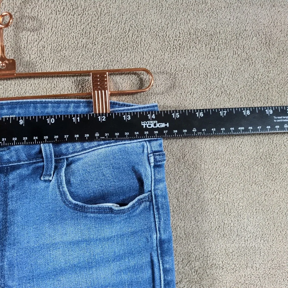 Old Navy Super Skinny Jeans Womens 8 High Rise‎ Blue Medium Wash Denim Stretch